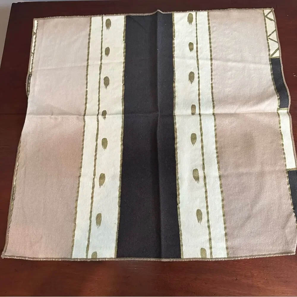 African Tribal Casual Unbranded Brown Black Cloth  Napkins Set 4 Abstract Print